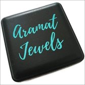 Aramat jewels ® - Mini rosé plated oorringetjes bedel zirkonia transparant 10x1,2mm 925 zilver kind