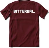 Bitterbal - Snack T-Shirt | Grappig Verjaardag Kleding Cadeau | Eten En Snoep Shirt | Dames - Heren - Unisex Tshirt | - Burgundy - L