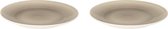 Palmer Bord Aurora 27 cm Grijs Offwhite Stoneware 2 stuk(s)