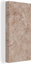 Tableau sur toile Marbre - Marron - Motifs - 20x40 cm - Décoration murale