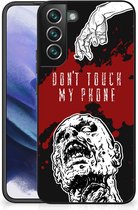 Back Case TPU Siliconen Hoesje Samsung Galaxy S22 Pro GSM Hoesje met Zwarte rand Zombie Blood