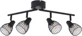 Spot Jaro - Metaal - 4 L - E14 - 40 W - Mat zwart - COREP