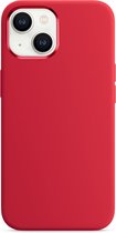 Siliconen hoesje met MagSafe voor iPhone 13 - Rood