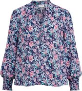 Vila Blouse Viravka L/s Blouse 14078702 Navy Blazer/ Multicolor Dames Maat - W42