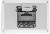 Walljar - Typewriter Machine - Muurdecoratie - Plexiglas schilderij