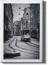Walljar - Lisbon Tram - Muurdecoratie - Canvas schilderij
