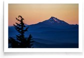 Walljar - Mount Jefferson - Muurdecoratie - Poster