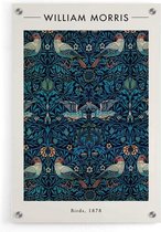 Walljar - William Morris - Birds - Muurdecoratie - Plexiglas schilderij