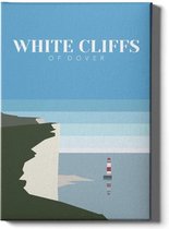 Walljar - White Cliffs Of Dover United Kingdom Day II - Muurdecoratie - Canvas schilderij