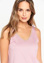 LOLALIZA Tank top met V-hals - Paars - Maat XS