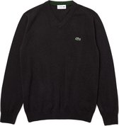 Lacoste Organic Cotton V-Neck Sweater - Sporttruien - grijs - maat L