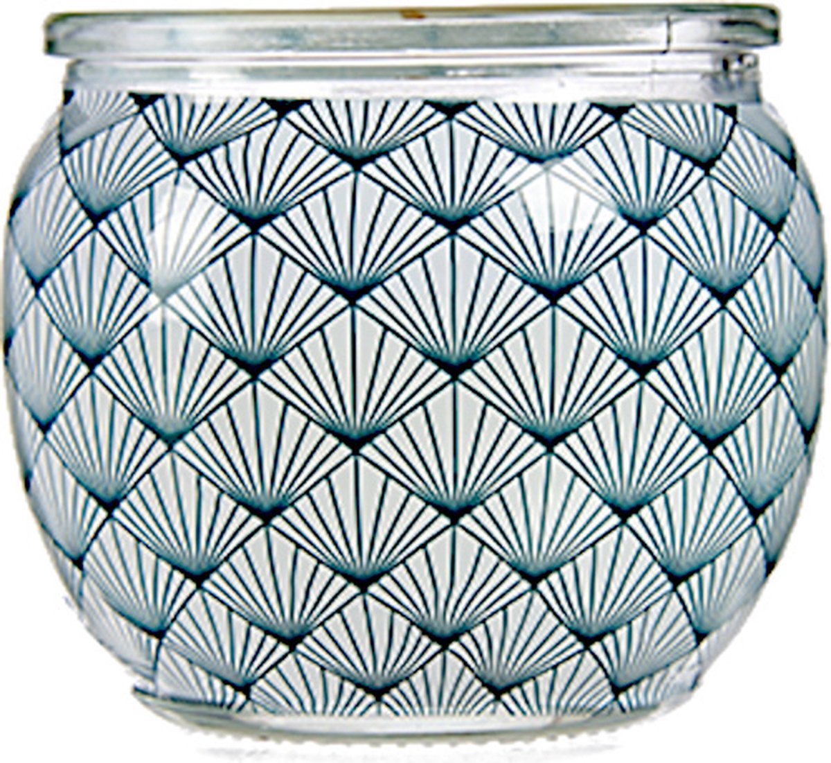 Acorde Geurkaars Spa 7,6 Cm Glas/wax Blauw/wit