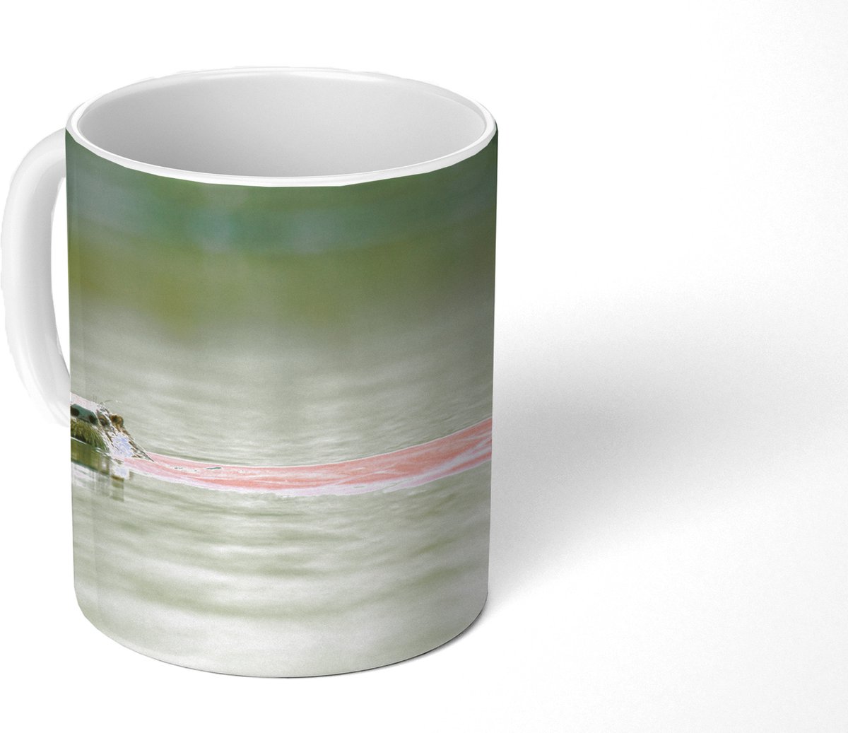 Mok - Koffiemok - Otter zwemt in water - Mokken - 350 ML - Beker - Koffiemokken - Theemok