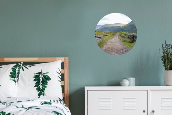Cercle mural - Cercle mural - Route de campagne vers le Ben Nevis en Ecosse - Aluminium - Dibond - 30x30 cm - Intérieur et Extérieur