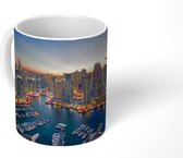 Mok - Foto van nachtelijk Dubai Marina - 350 ML - Beker