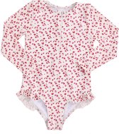 Swim Essentials UV Badpak Meisjes - Lange mouwen - Old Pink Panterprint - Maat 122/128