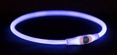Halsband lichtgevend USB blauw (40X0,8 CM)- Trixie