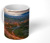 Mok - Chiang Mai - Vogelperspectief - Zonsondergang - 350 ML - Beker - Uitdeelcadeautjes