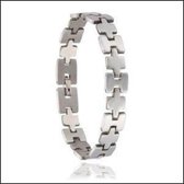 Schakel armband-armbanden-uniseks-staal-zilverkleurig-21cm-11mm
