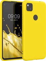 kwmobile telefoonhoesje voor Google Pixel 4a - Hoesje voor smartphone - Back cover in stralend geel