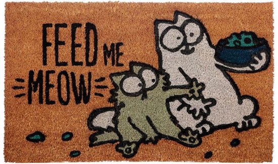 Feed Me Meow Simon's Cat Deurmat