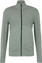 Tom Tailor Vest Gestructureerd Sweatjack In Washed Look 1029741xx10 12960 Mannen Maat - L