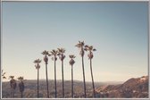 JUNIQE - Poster met kunststof lijst Foto van Hollywood Hills -13x18