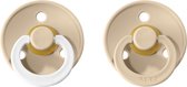 Bibs fopspeen - maat 3 18-24 maanden - 2 stuks - vanilla - vanilla glow in the dark*