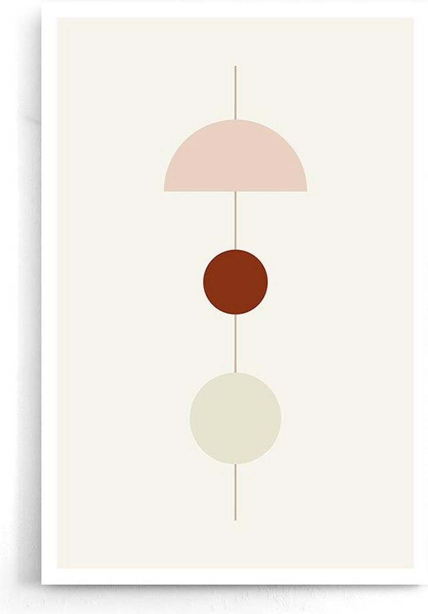 Walljar - Abstract Eclipse - Muurdecoratie - Poster