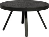 Haluta Salontafel Rond | 58 cm | Black Stack | B340 Zwart