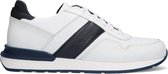 McGregor Heren Sneakers - Wit Blauw - Lage Sneakers - Leer - Veters