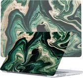 Lunso Geschikt voor MacBook Pro 14 inch (2021-2023) cover hoes - case - Peridot Canyon