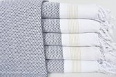 Sofa Deken | Turks Strandlaken | Yogahanddoek | Badhanddoek | Handdoek van huwelijksgeschenk, handdoek van biologisch katoen, handdoek van Peshtemal, handdoek van blauw en wit, 40x