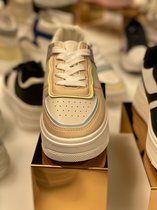 Ward Platform Dames Sneakers - Sportief en casual - Outdoor - Maat 39 - Geel met Paars