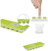 ijsblokjes maker met deksel - Roze - BPA vrij en met silicone bodem om de ijsblokjes zonder enige moeite uit de ijsblokjesvorm te krijgen