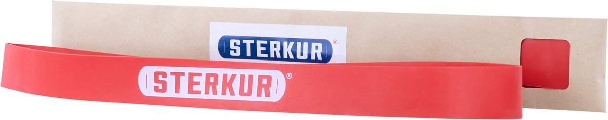Sterkur® stretchloop - medium weerstand rood - Fitness elastiek ronde vorm