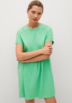 Mango Jurk Katoenen Jurk Met Volant 17010245 43 Dames Maat - L