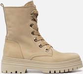 Gabor Veterboots beige Nubuck - Dames - Maat 39
