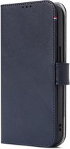 DECODED Detachable Wallet Case - iPhone 13 - Afneembaar Hoesje met Pasjeshouder - Hoogwaardig Europees Leer - Magnetische Technologie van Apple - Donker Blauw