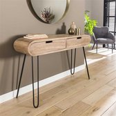 Kaptafel 2L Dolium / Massief mango zandkleur - Meubels - Kantoor - Industrieel