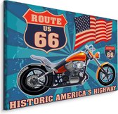 Schilderij - Route 66, Historic America's Highway, Premium Print