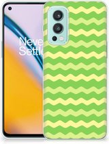 Smartphone hoesje OnePlus Nord 2 5G TPU Case Waves Green
