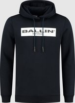 Ballin Amsterdam -  Heren Slim Fit   Hoodie  - Blauw - Maat L