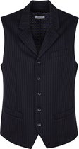 Dstrezzed - Gilet Donkerblauw Streep - M - Modern-fit