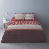 Luxe flanel dekbedovertrek 200 x 200 cm Mistral Rouge