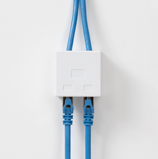 Prises Réseau CAT 6A En Saillie - Lot De 10, RJ45 Femelle Blindée, Pour Câblage Ethernet 10 Gbit/s - Montage Mural Facile - 6