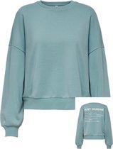 Jacqueline de Yong Trui Jdyparson Life L/s Print Sweat Jrs 15247468 Tourmaline/just Imagi Dames Maat - XL