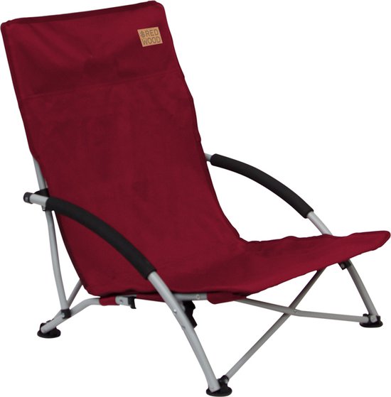 Redwood Beach Chair Red - Strandstoel opvouwbaar - Rood