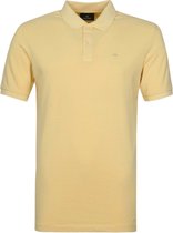 Scotch and Soda - Polo Garment Dye Geel - Slim-fit - Heren Poloshirt Maat S