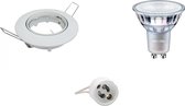 LED Spot Set - GU10 Fitting - Inbouw Rond - Glans Wit - Kantelbaar Ø82mm - Philips - MASTER 927 36D VLE - 3.7W - Warm Wit 2200K-2700K - DimTone Dimbaar - BES LED